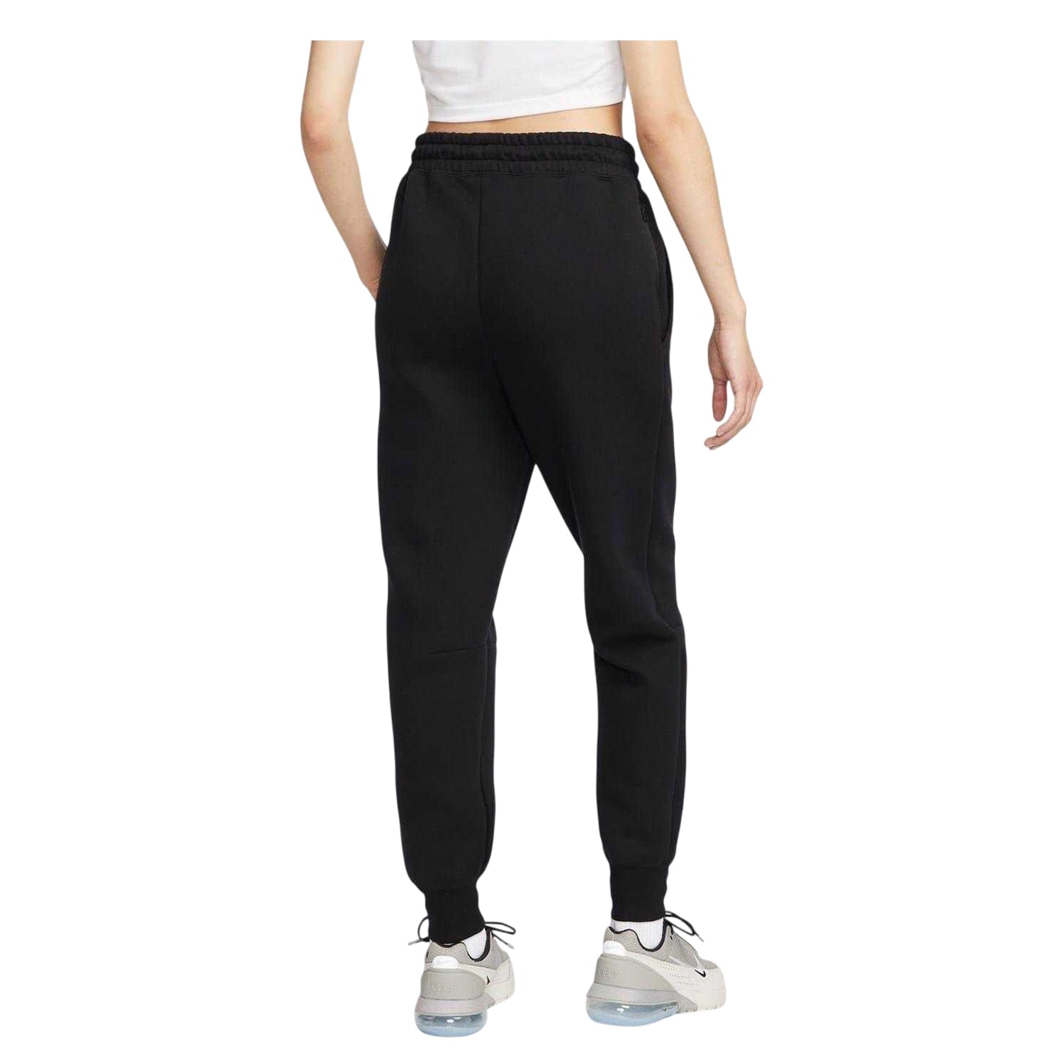 Black - Back - Nike Womens-Ladies Sportswear Tech Fleece Joggers