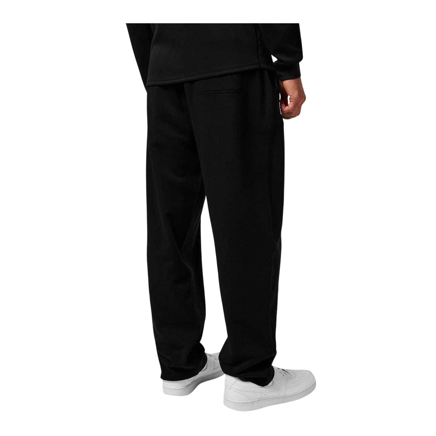 Black - Back - Everlast Mens Plain Jogging Bottoms