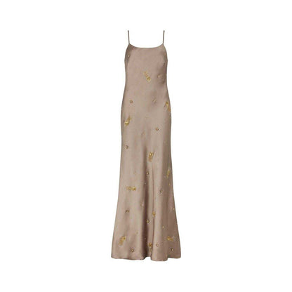 Light Grey - Front - Lily And Lionel Womens-Ladies Stars Square Neck Sleeveless Maxi Dress