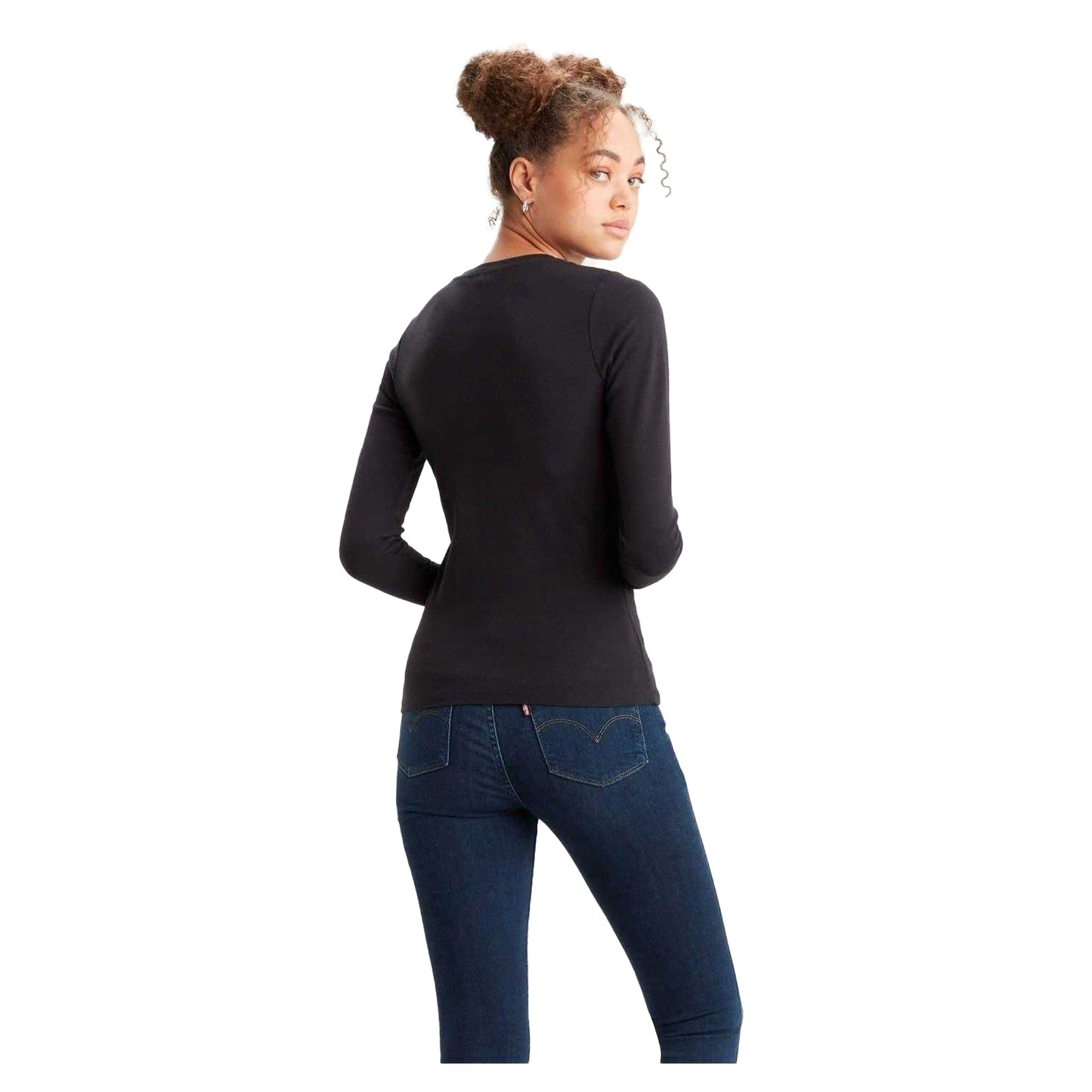 Caviar - Back - Levis Womens-Ladies Cotton Long-Sleeved T-Shirt