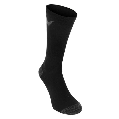 Black - Back - Callaway Mens Cushioned Crew Socks (Pack of 3)