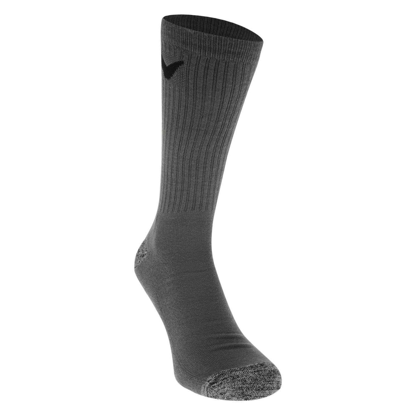 Black-Grey-Navy - Back - Callaway Mens Cushioned Crew Socks (Pack of 3)