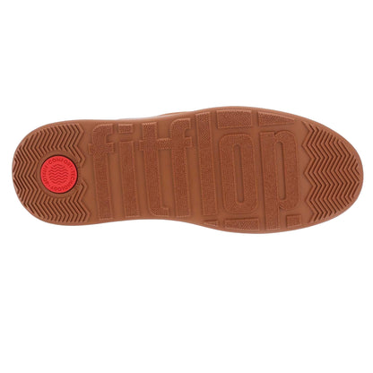 Tan - Side - FitFlop Womens-Ladies F-Mode Suede Flatform Boots