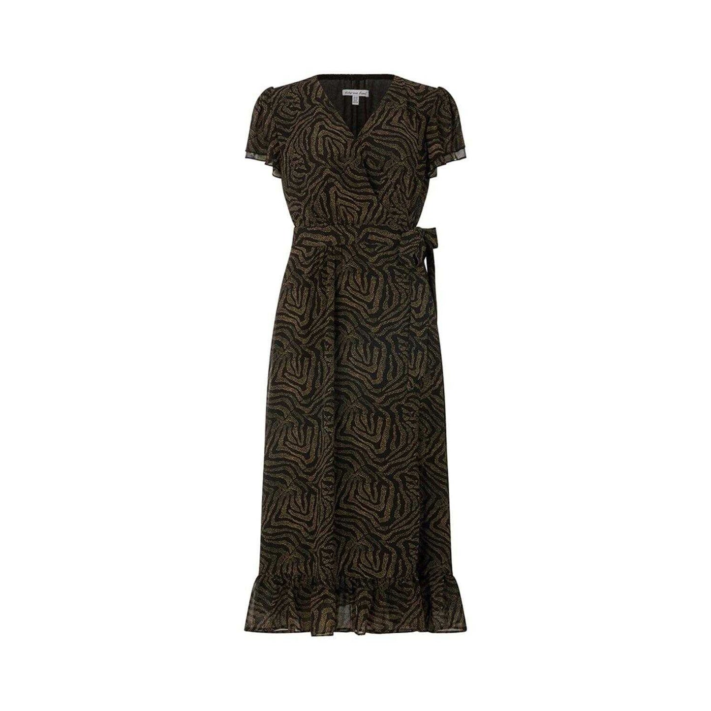 Black - Front - Lily And Lionel Womens-Ladies Devina Midi Wrap Dress