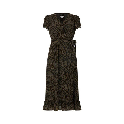 Black - Front - Lily And Lionel Womens-Ladies Devina Midi Wrap Dress