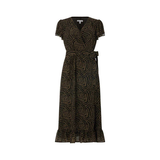 Black - Front - Lily And Lionel Womens-Ladies Devina Midi Wrap Dress
