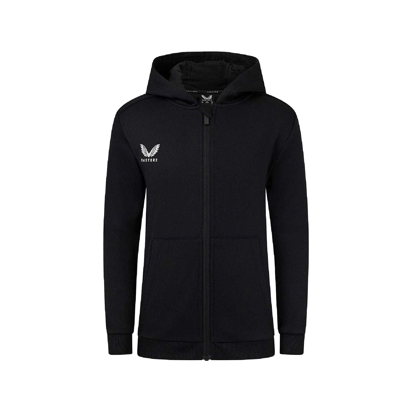 Caviar - Front - Castore Childrens-Kids Full Zip Hoodie