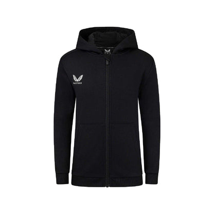 Caviar - Front - Castore Childrens-Kids Full Zip Hoodie