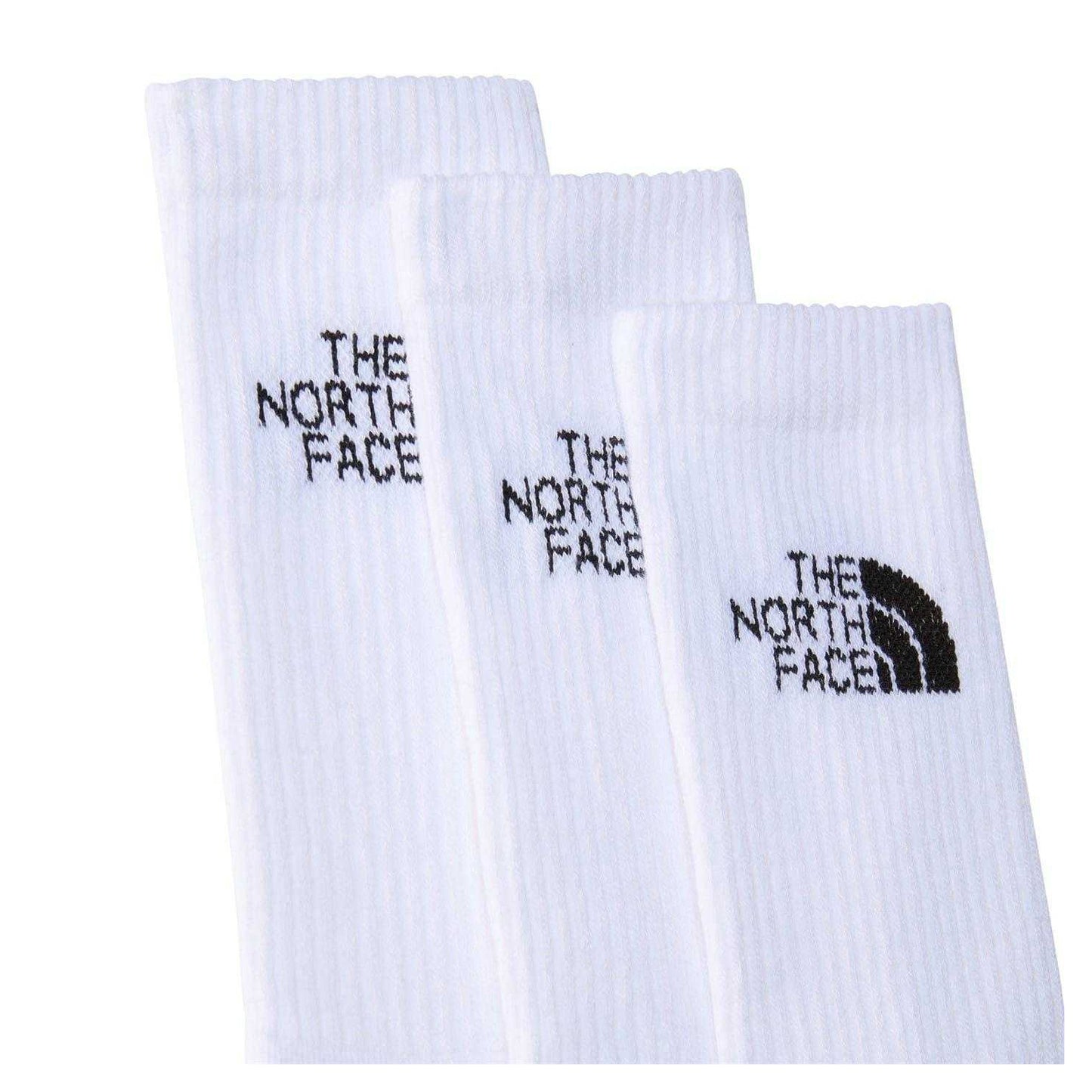 White - Back - The North Face Unisex Adult Cushioned Sport Crew Socks (Pack of 3)
