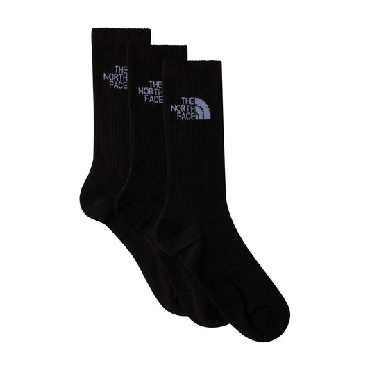 Black - Front - The North Face Unisex Adult Cushioned Sport Crew Socks (Pack of 3)