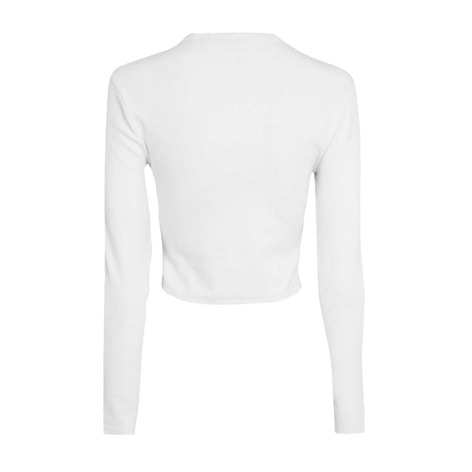 White - Back - Hugo Womens-Ladies Dafilomena Slim Crop Top