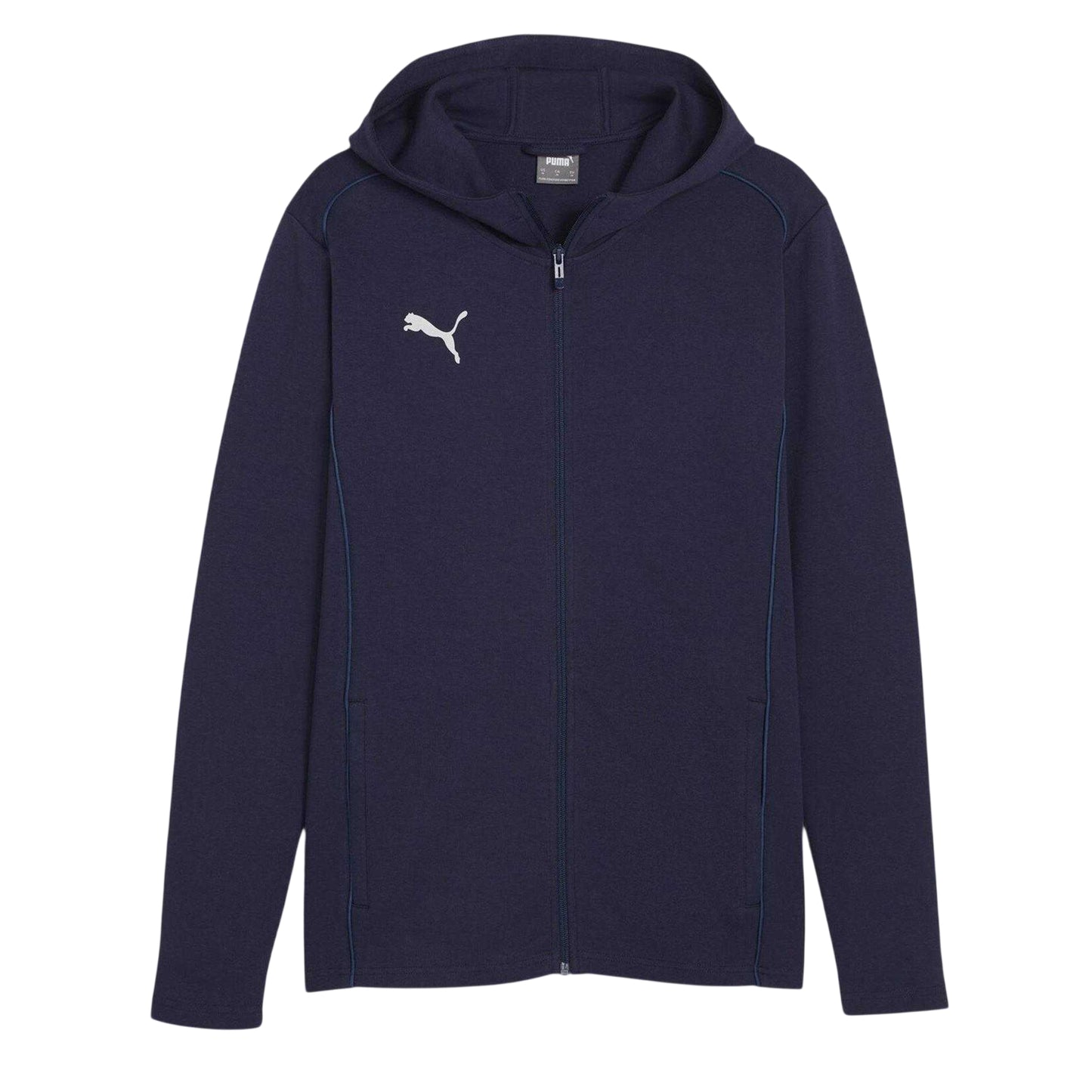 Navy - Front - Puma Mens TeamFINAL Casuals Full Zip Hoodie