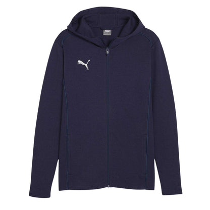 Navy - Front - Puma Mens TeamFINAL Casuals Full Zip Hoodie
