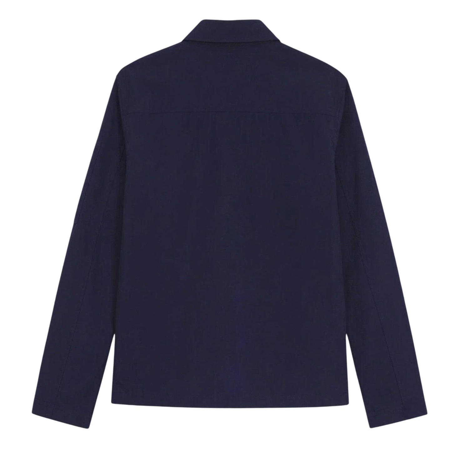 Navy - Back - Hugo Mens Logo Cotton Overshirt