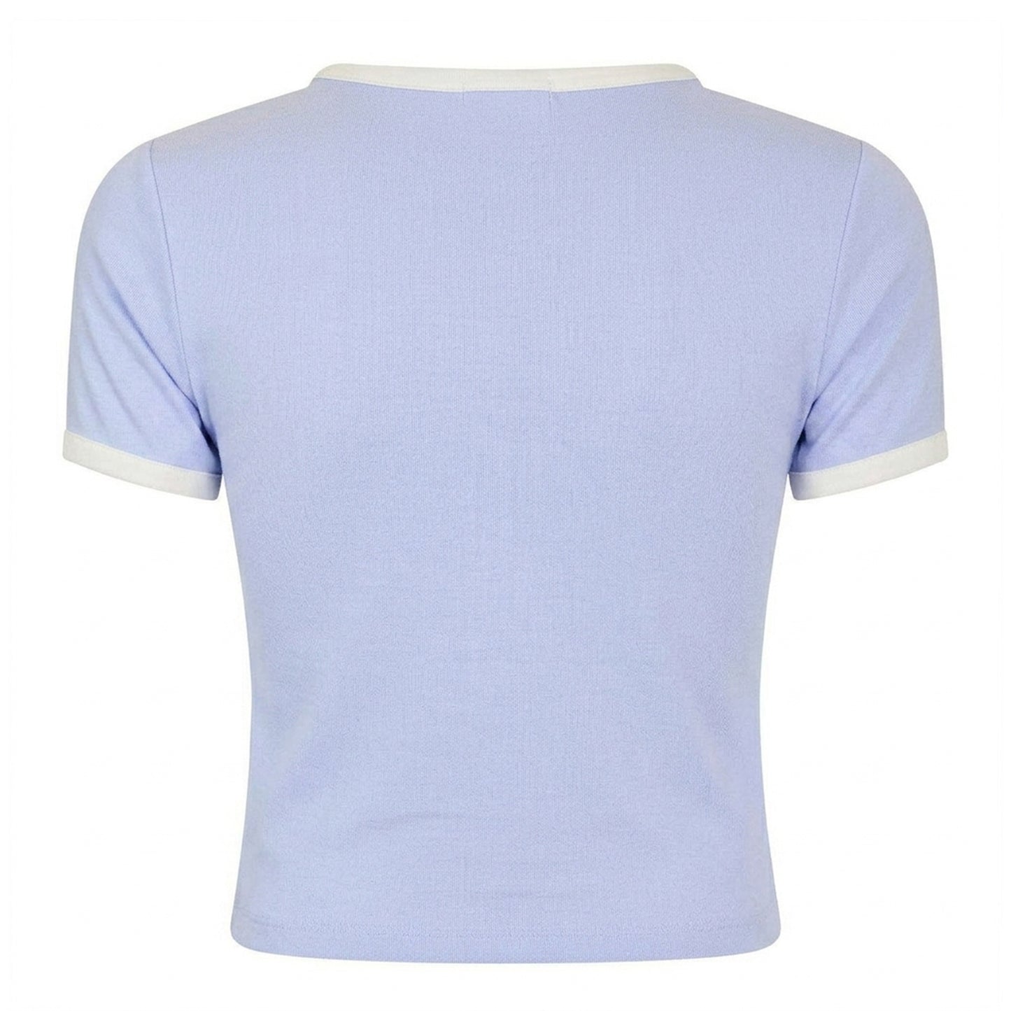 Lilac - Back - New Balance Womens-Ladies Heritage Ringer Crop Top