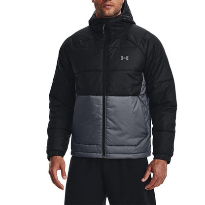 Black-Grey - Lifestyle - Under Armour Mens Insulated Hooded Jacket