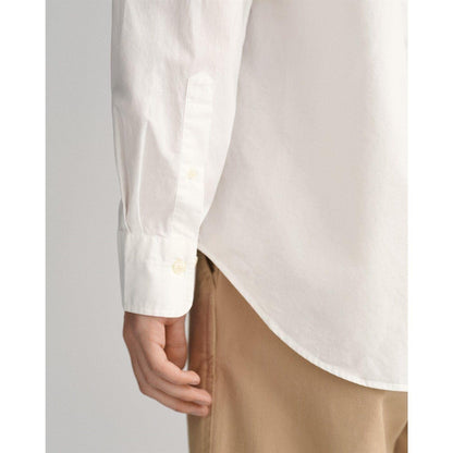 White - Side - Gant Mens Poplin Shirt