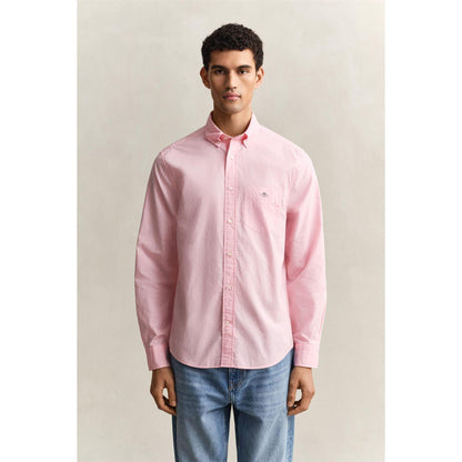 Pink - Pack Shot - Gant Mens Poplin Shirt