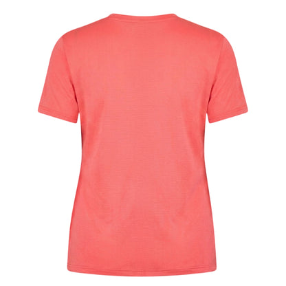 Coral - Back - New Balance Womens-Ladies Crew Neck Regular Athletic Top