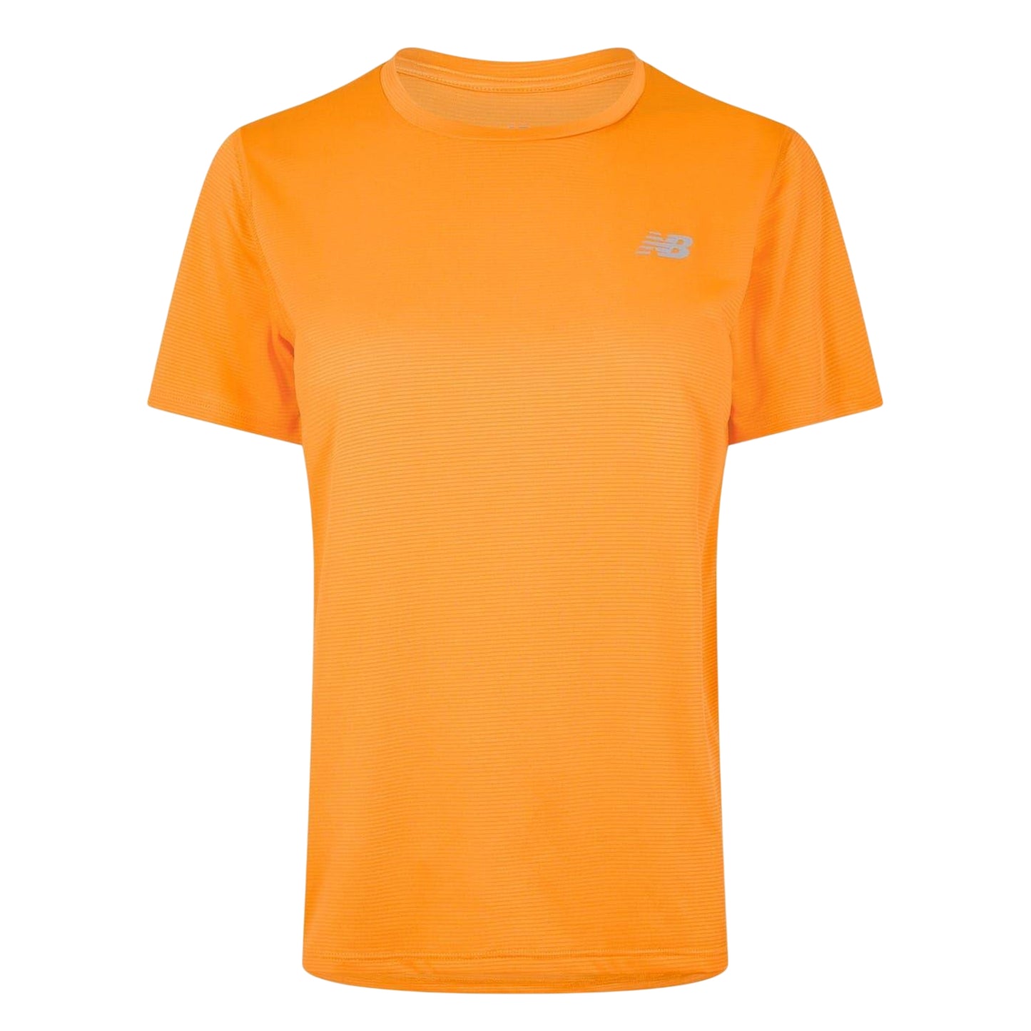 Orange - Front - New Balance Womens-Ladies Crew Neck Regular Athletic Top
