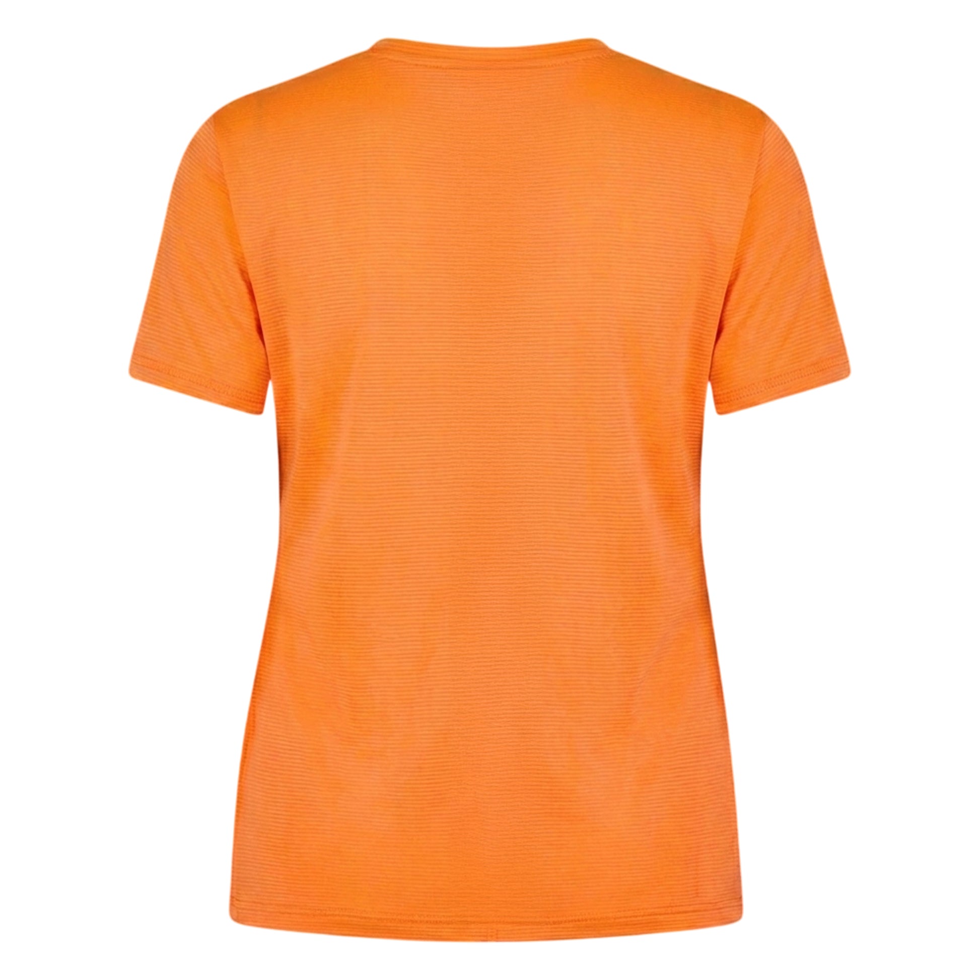 Orange - Back - New Balance Womens-Ladies Crew Neck Regular Athletic Top