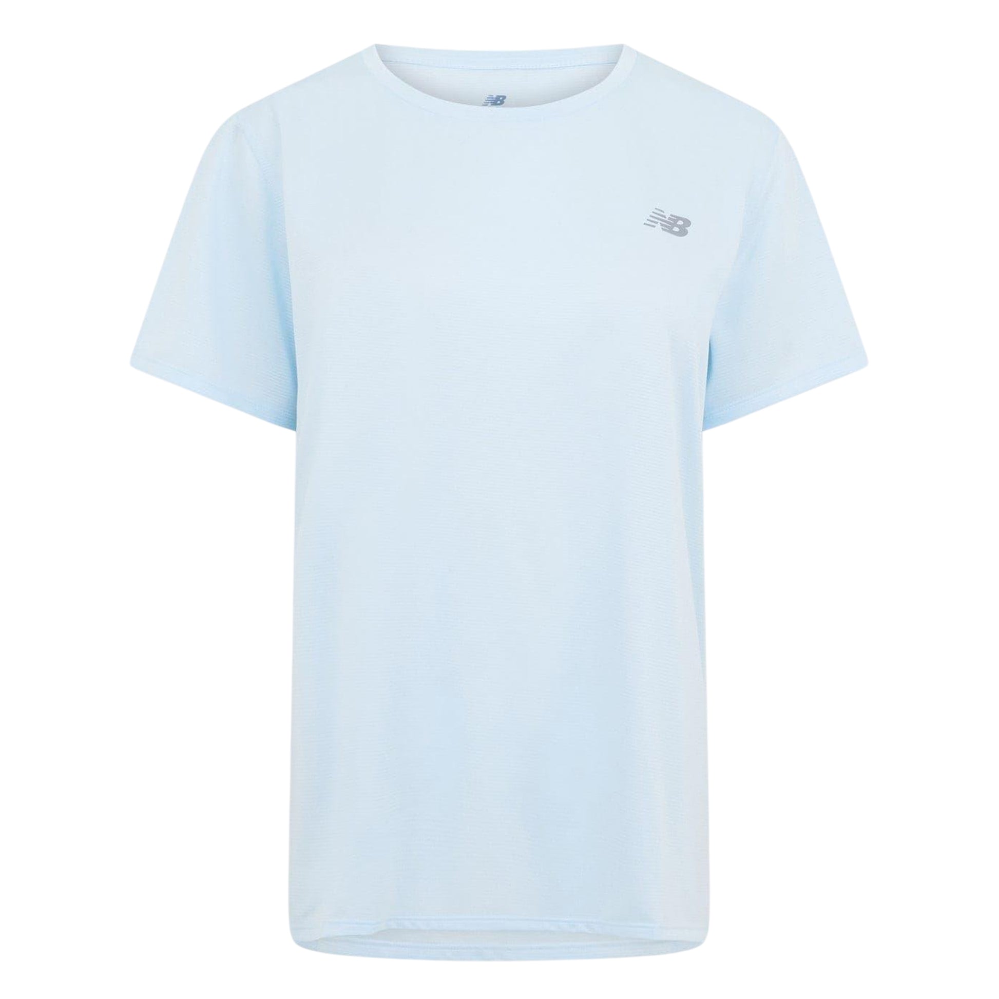 Blue - Front - New Balance Womens-Ladies Crew Neck Regular Athletic Top