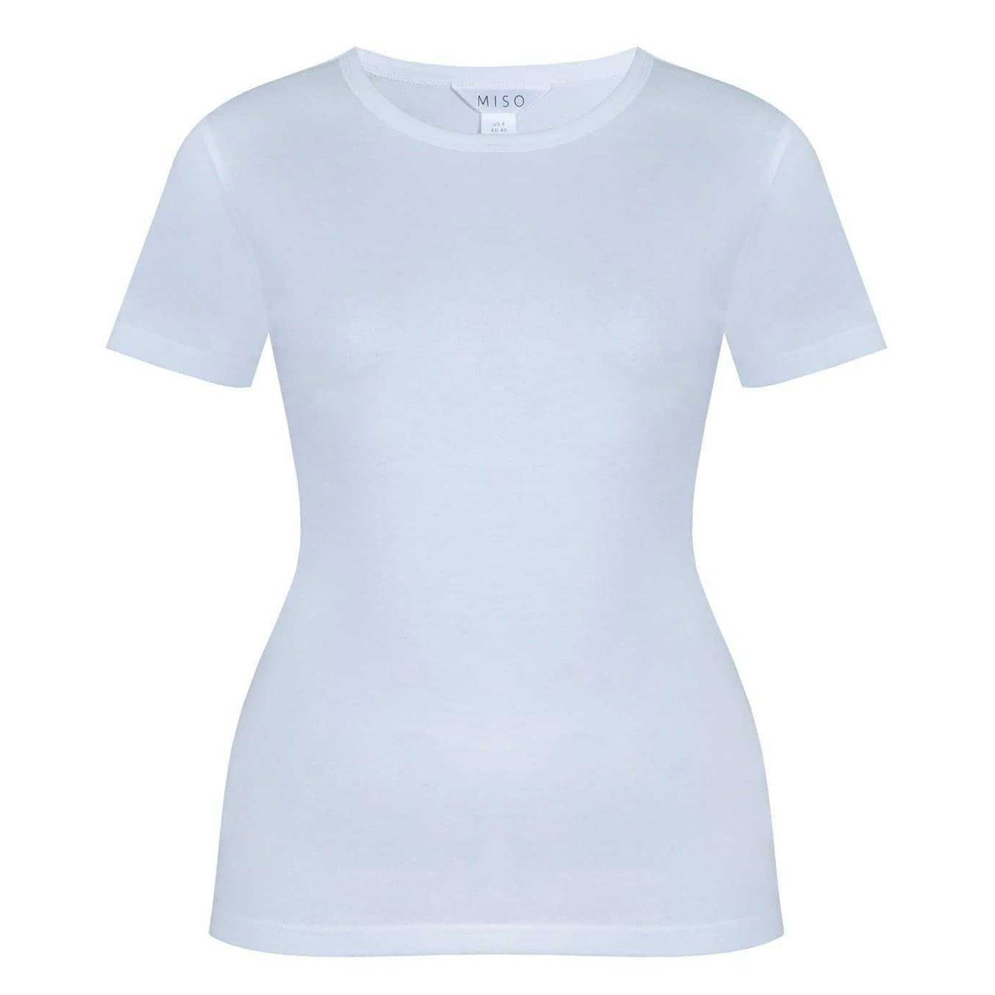 White - Front - Miso Womens-Ladies Boyfriend T-Shirt