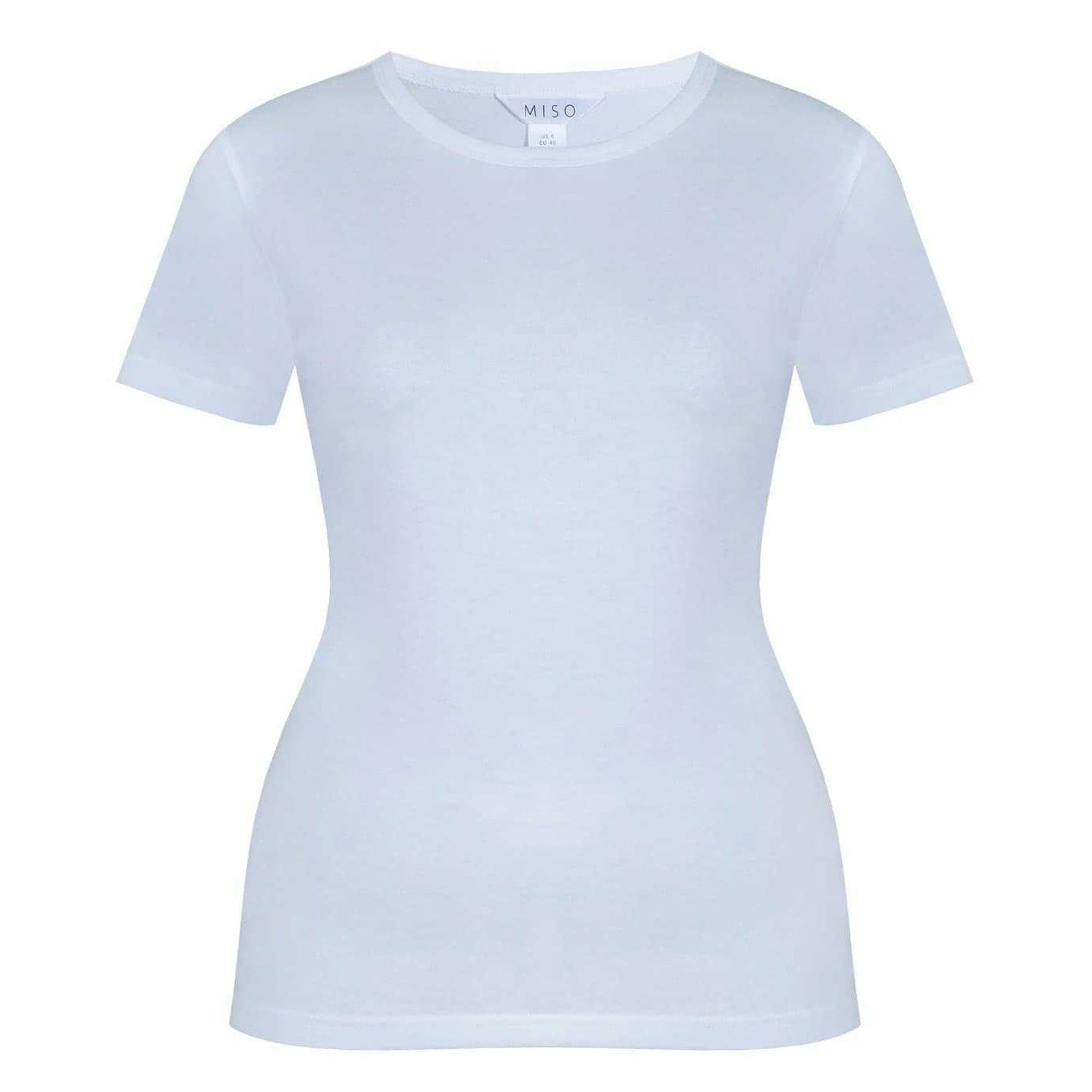 White - Front - Miso Womens-Ladies Boyfriend T-Shirt