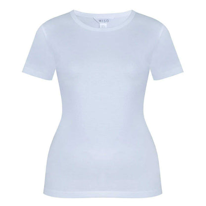 White - Front - Miso Womens-Ladies Boyfriend T-Shirt