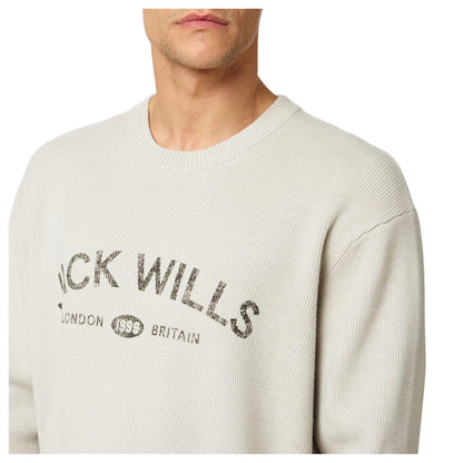 Willow - Side - Jack Wills Mens Logo Crew Neck Regular Jumper