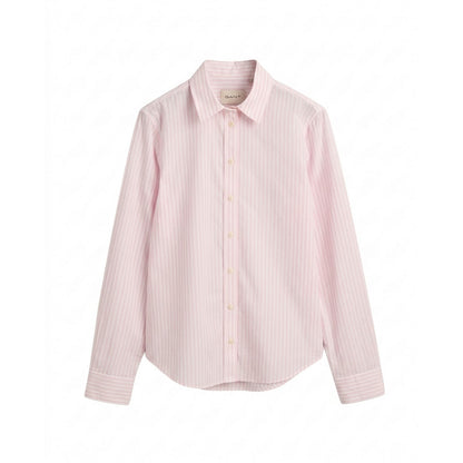 Light Pink - Front - Gant Womens-Ladies Summer Button-Down Shirt
