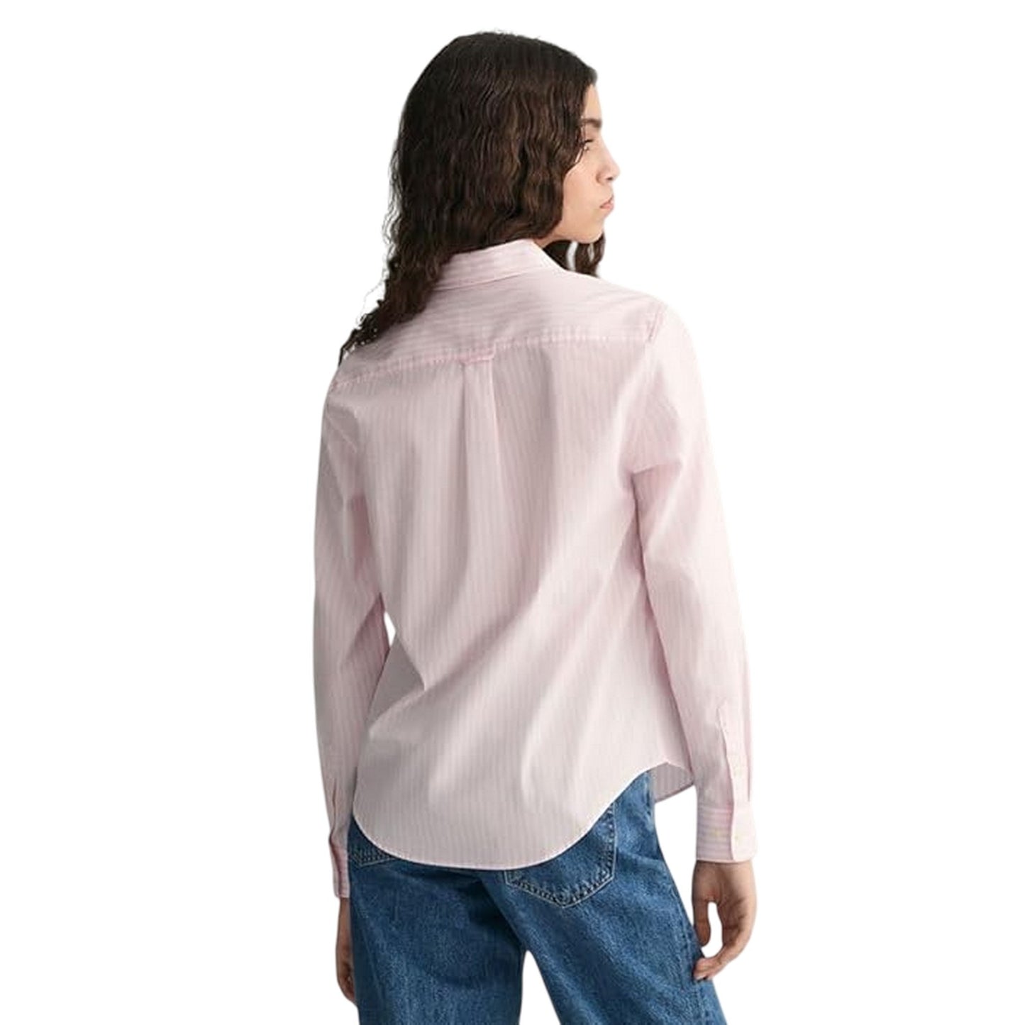 Light Pink - Lifestyle - Gant Womens-Ladies Summer Button-Down Shirt