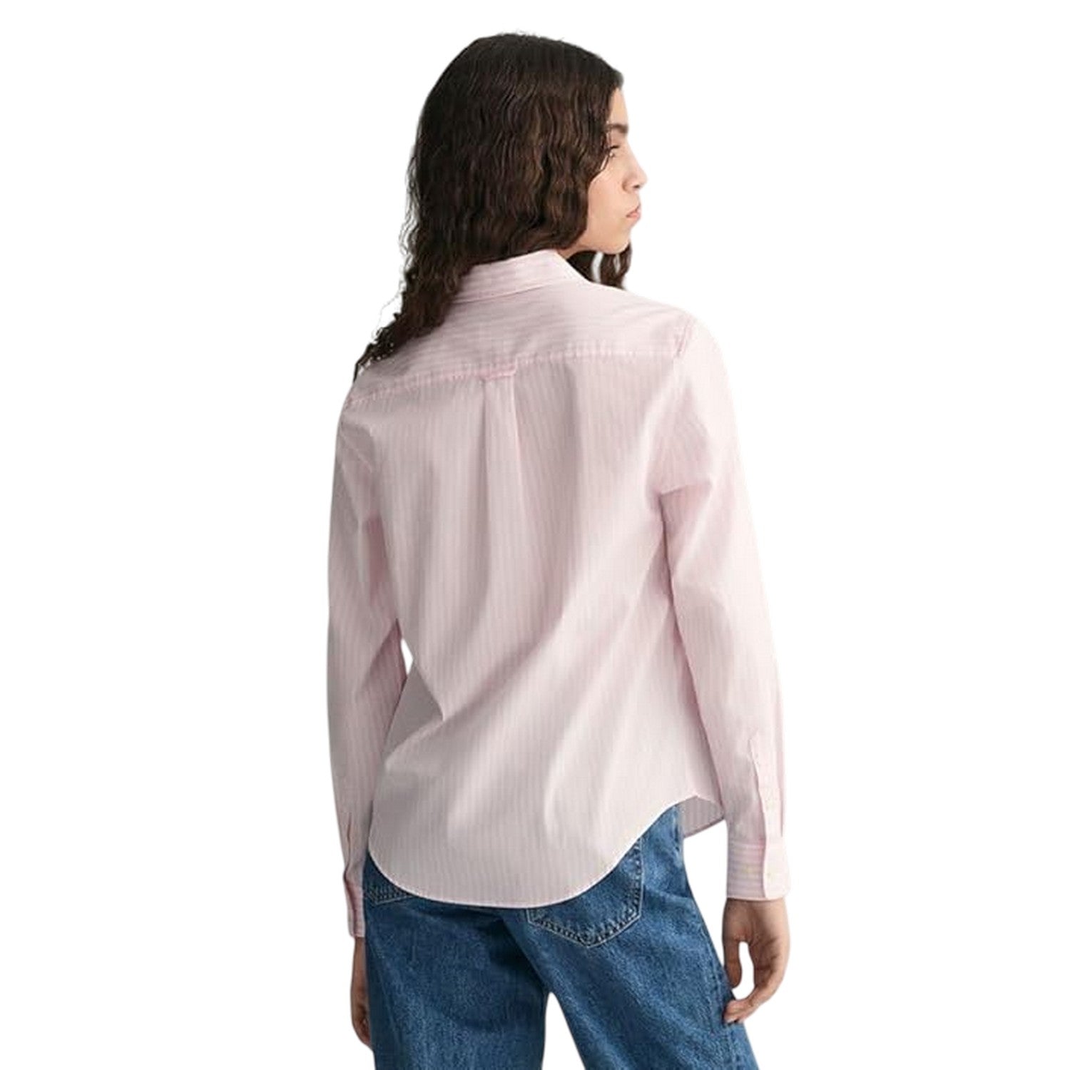 Light Pink - Lifestyle - Gant Womens-Ladies Summer Button-Down Shirt