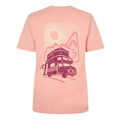 Pink - Back - Adidas Mens Logo Cotton T-Shirt