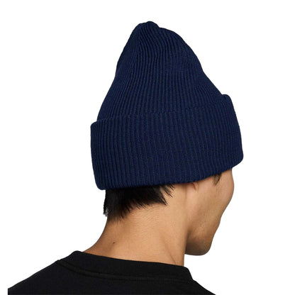 Midnight Navy - Back - Nike Plain Turned Up Cuff Beanie