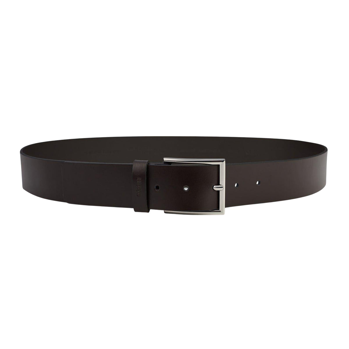 Brown - Back - Hugo Boss Mens Giaspo Leather Belt
