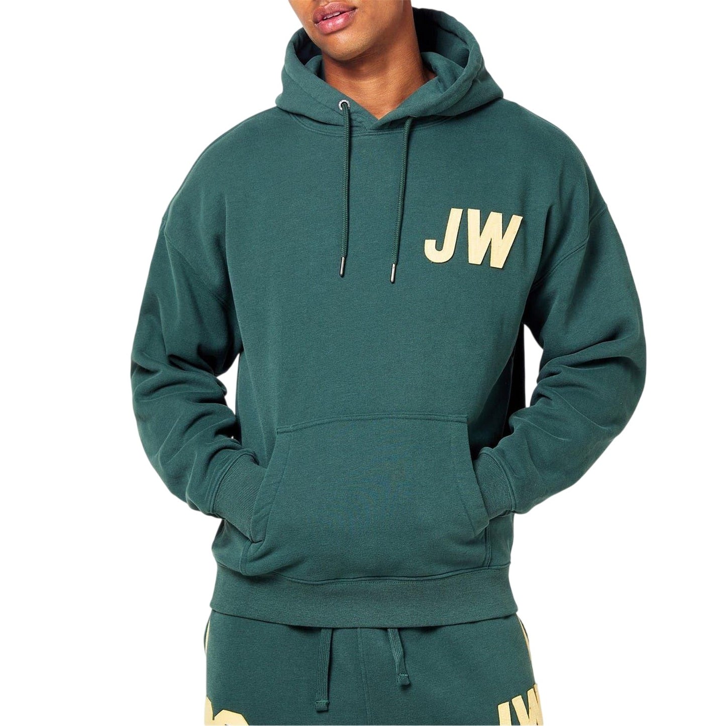 Evergreen - Front - Jack Wills Mens Regular Drawstring Hoodie