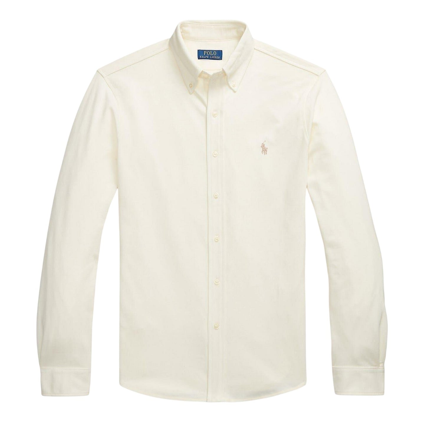 Parchment - Front - Ralph Lauren Mens Premium Cotton Button-Down Shirt