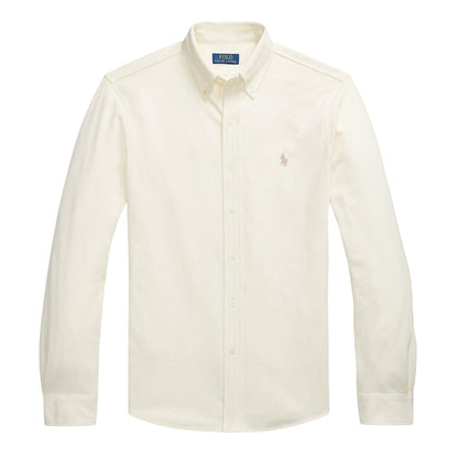 Parchment - Front - Ralph Lauren Mens Premium Cotton Button-Down Shirt