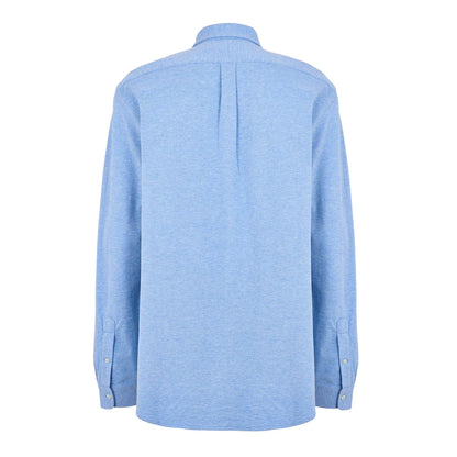 Blue - Back - Ralph Lauren Mens Premium Cotton Button-Down Shirt
