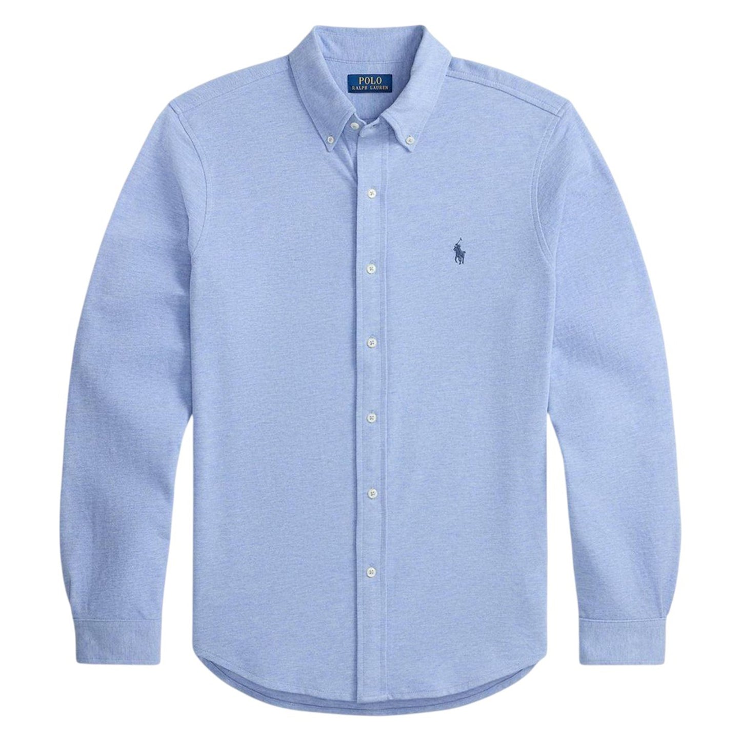 Blue - Front - Ralph Lauren Mens Premium Cotton Button-Down Shirt