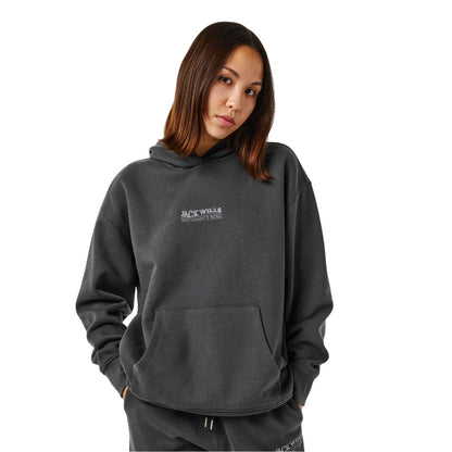 Grey - Lifestyle - Jack Wills Womens-Ladies Embroidered Relaxed Fit Hoodie