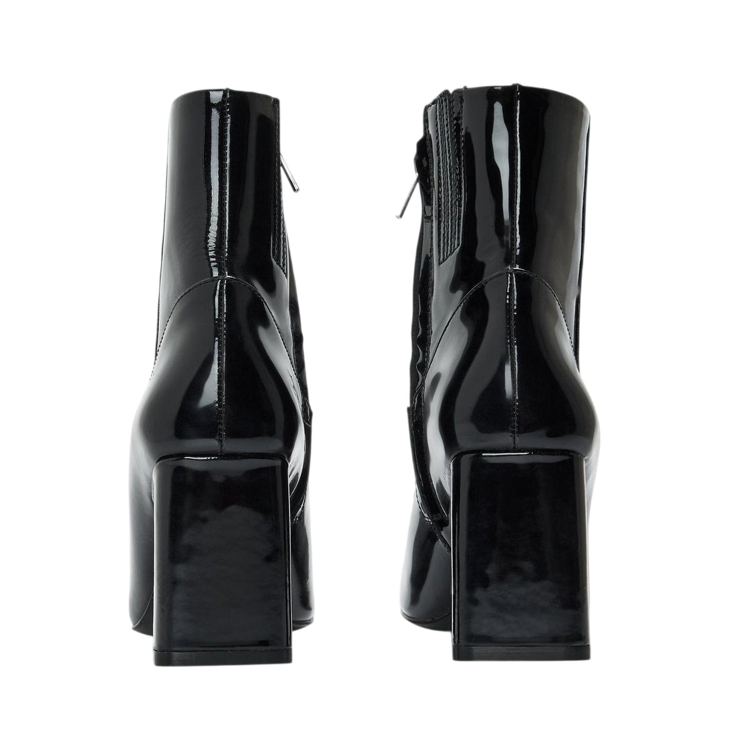 Black - Back - Diesel Womens-Ladies Millenia Block Heel Ankle Boots