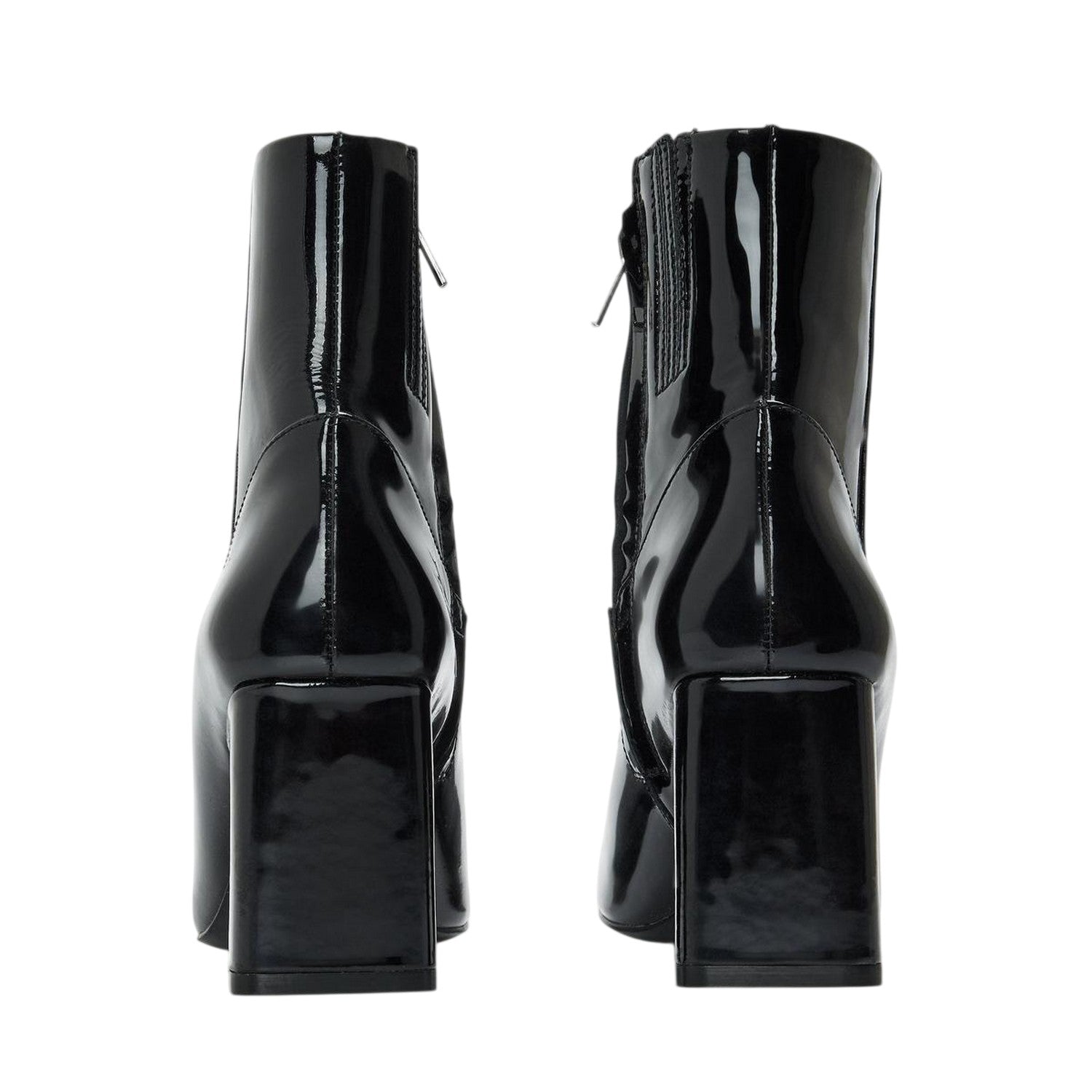 Black - Back - Diesel Womens-Ladies Millenia Block Heel Ankle Boots