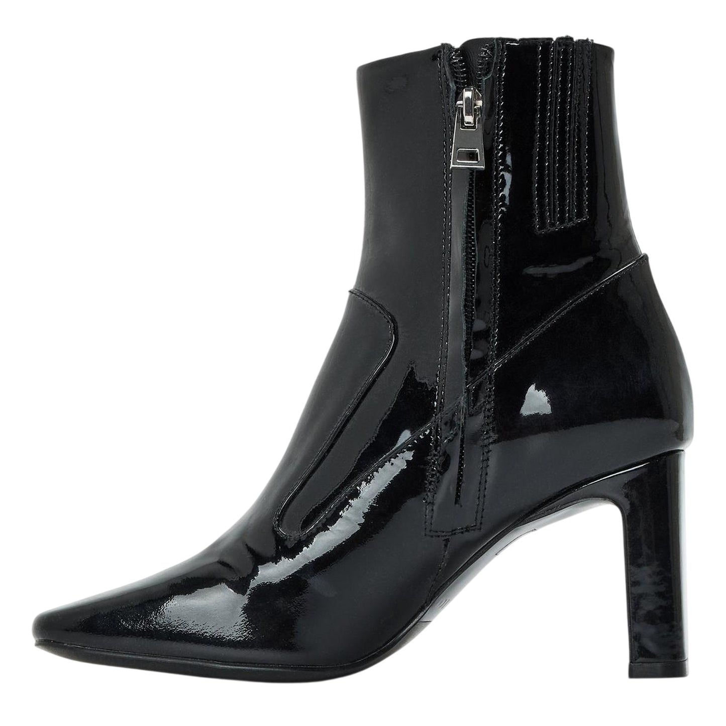 Black - Side - Diesel Womens-Ladies Millenia Block Heel Ankle Boots