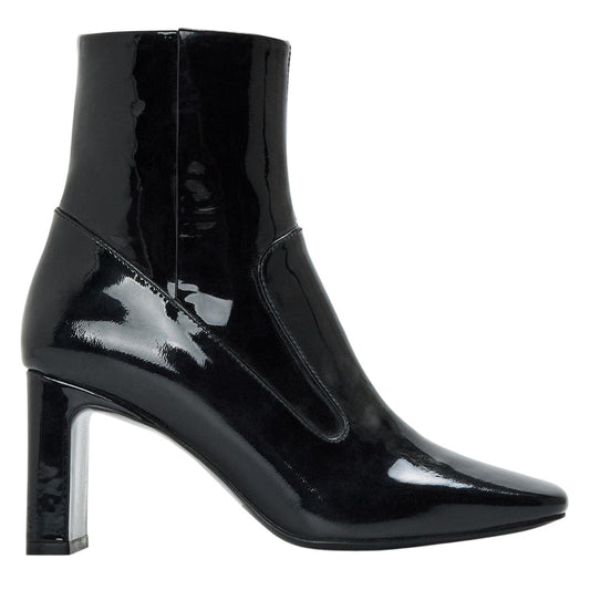 Black - Front - Diesel Womens-Ladies Millenia Block Heel Ankle Boots