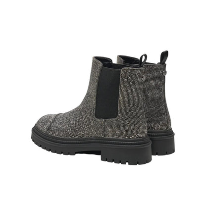 Pewter - Back - Steve Madden Womens-Ladies Moonlit Chelsea Boots