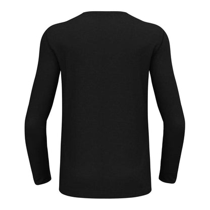 Black - Back - Odlo Mens Merino Wool Crew Neck Regular Top