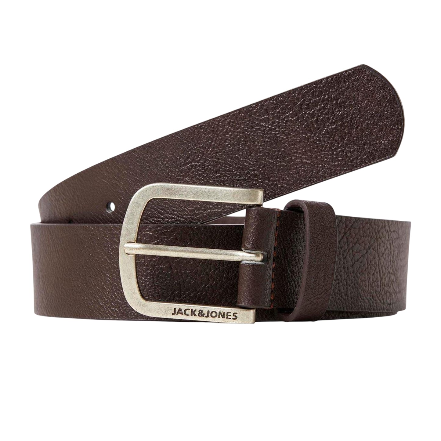 Black Coffee - Front - Jack And Jones Harry Faux Leather Belt