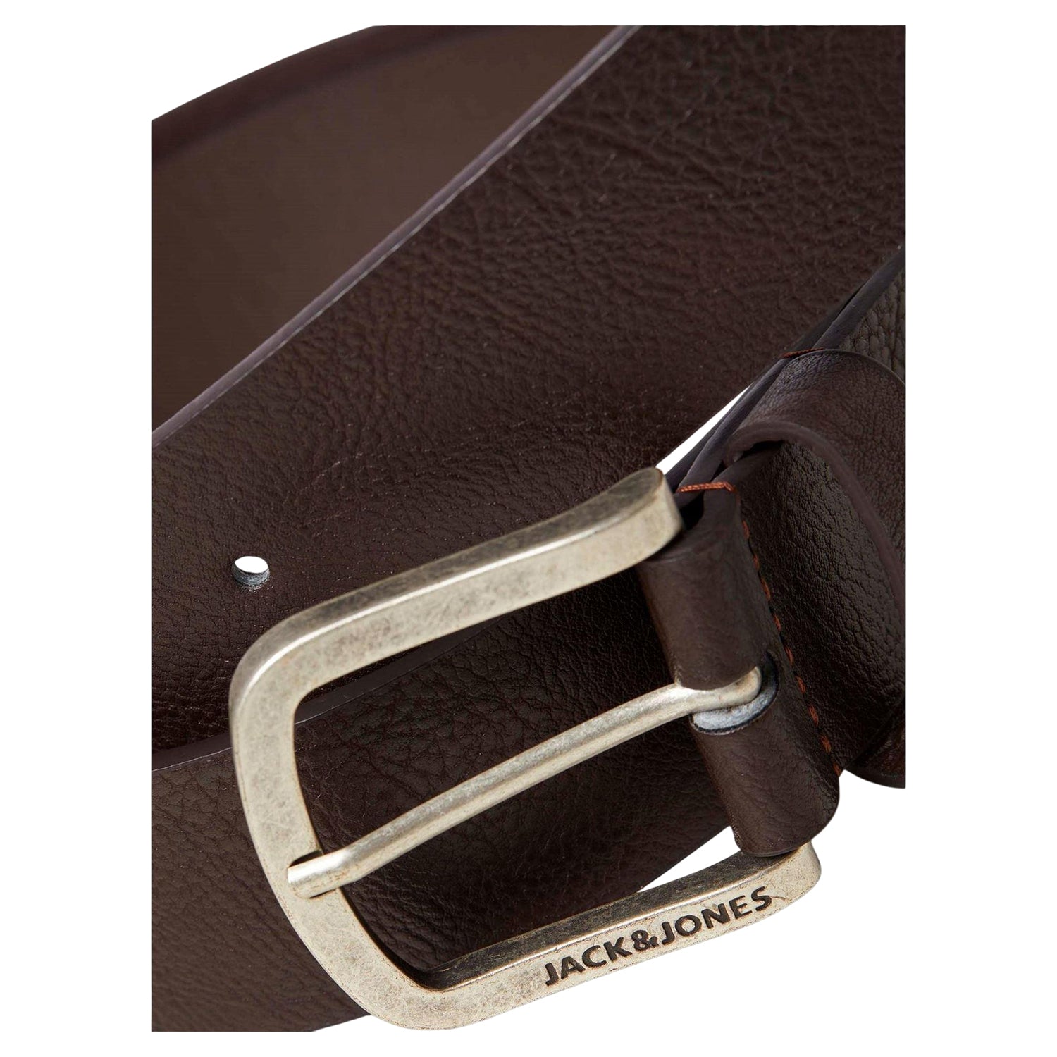 Black Coffee - Side - Jack And Jones Harry Faux Leather Belt